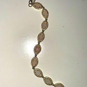 Kendra scott light pink quartz bracelet